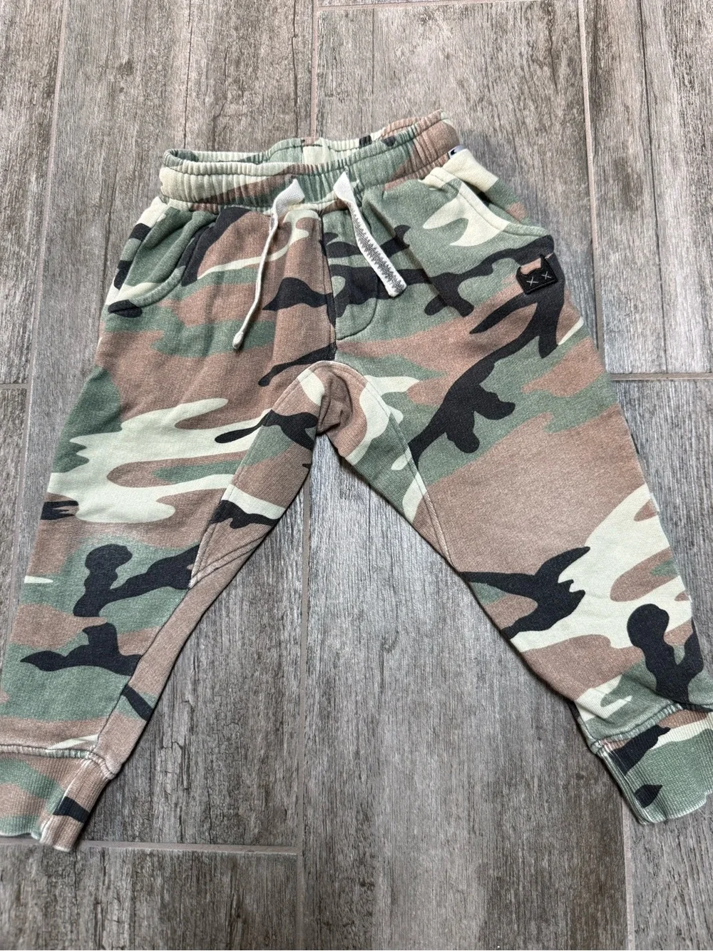 Munster Toddler Camo Jogger Pants Green/Brown - 3T